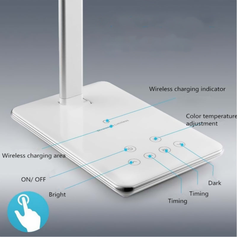 Huawei Apple Wireless Charging LED Desk Lamp – Eye Protection & Versatile Design