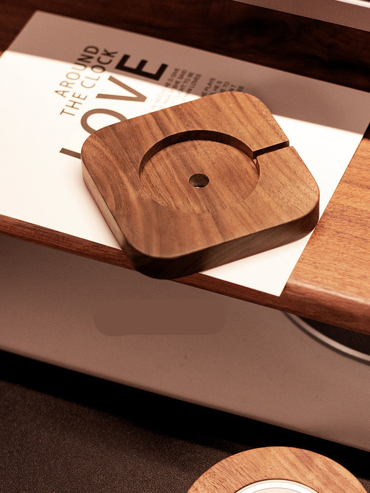 Magnetic Wireless Charger Solid Wood Bracket Base