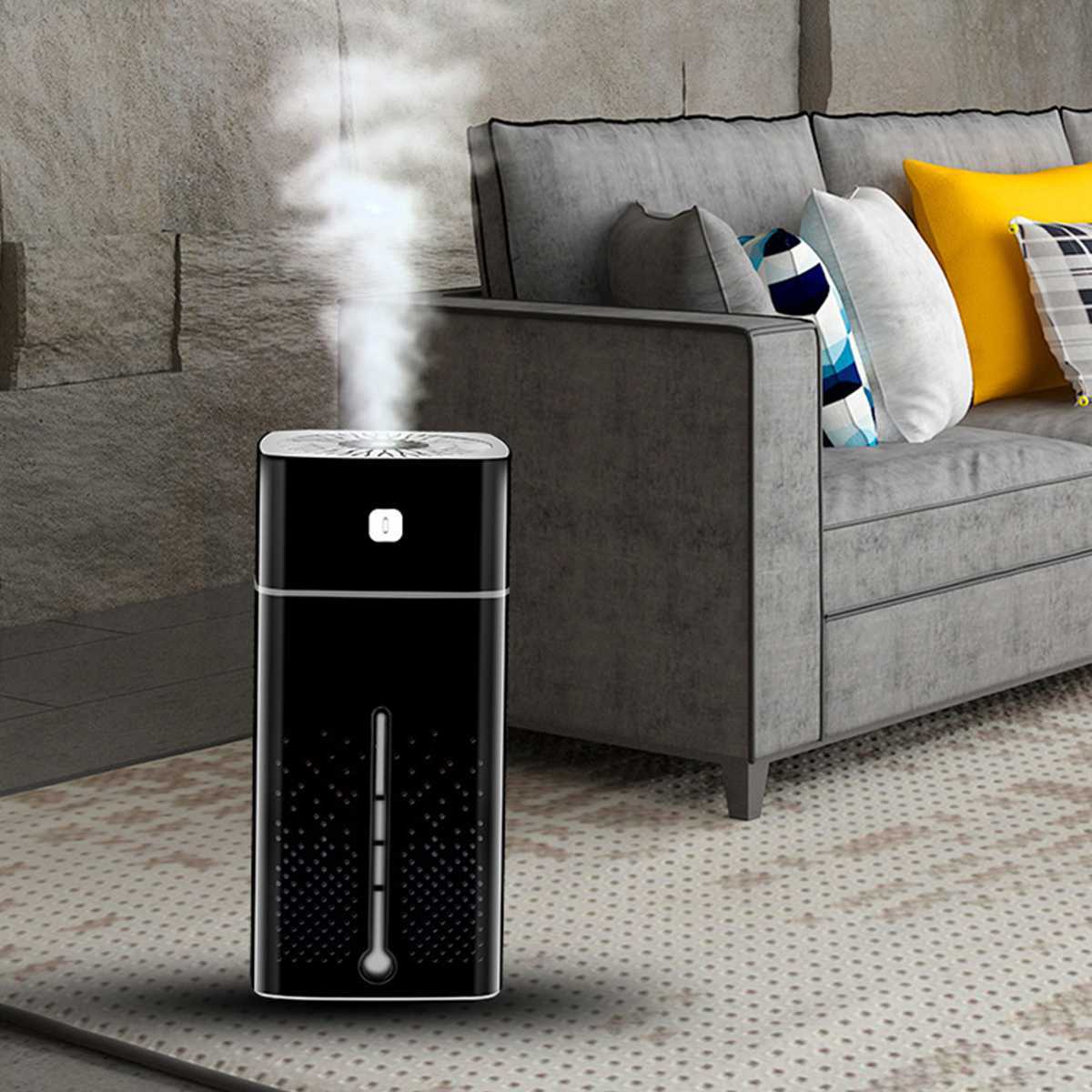 Air Purifier Humidifier - 1000ml Tank with LED Night Light