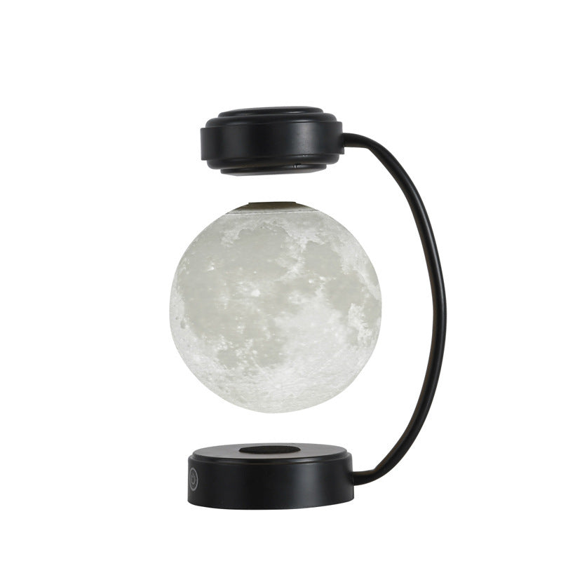 3D LED Moon Night Light Wireless Magnetic Levitating Rotating Lamp