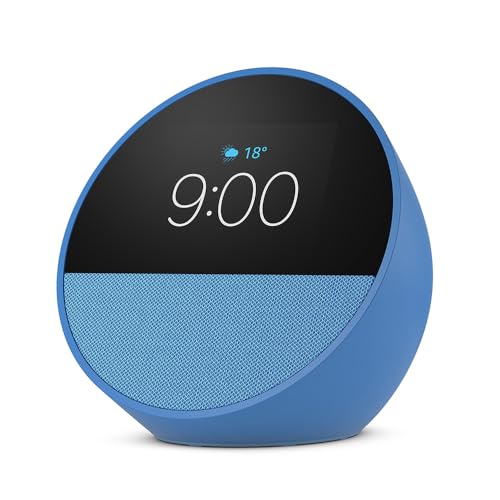 Amazon Echo Spot – Smart Alarm Clock with Alexa & Vibrant Sound