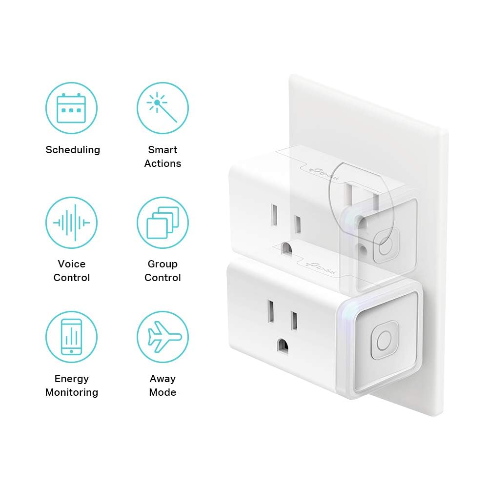 Kasa Smart Plug Mini by TP-Link – 4-Pack Smart Wi-Fi Outlet