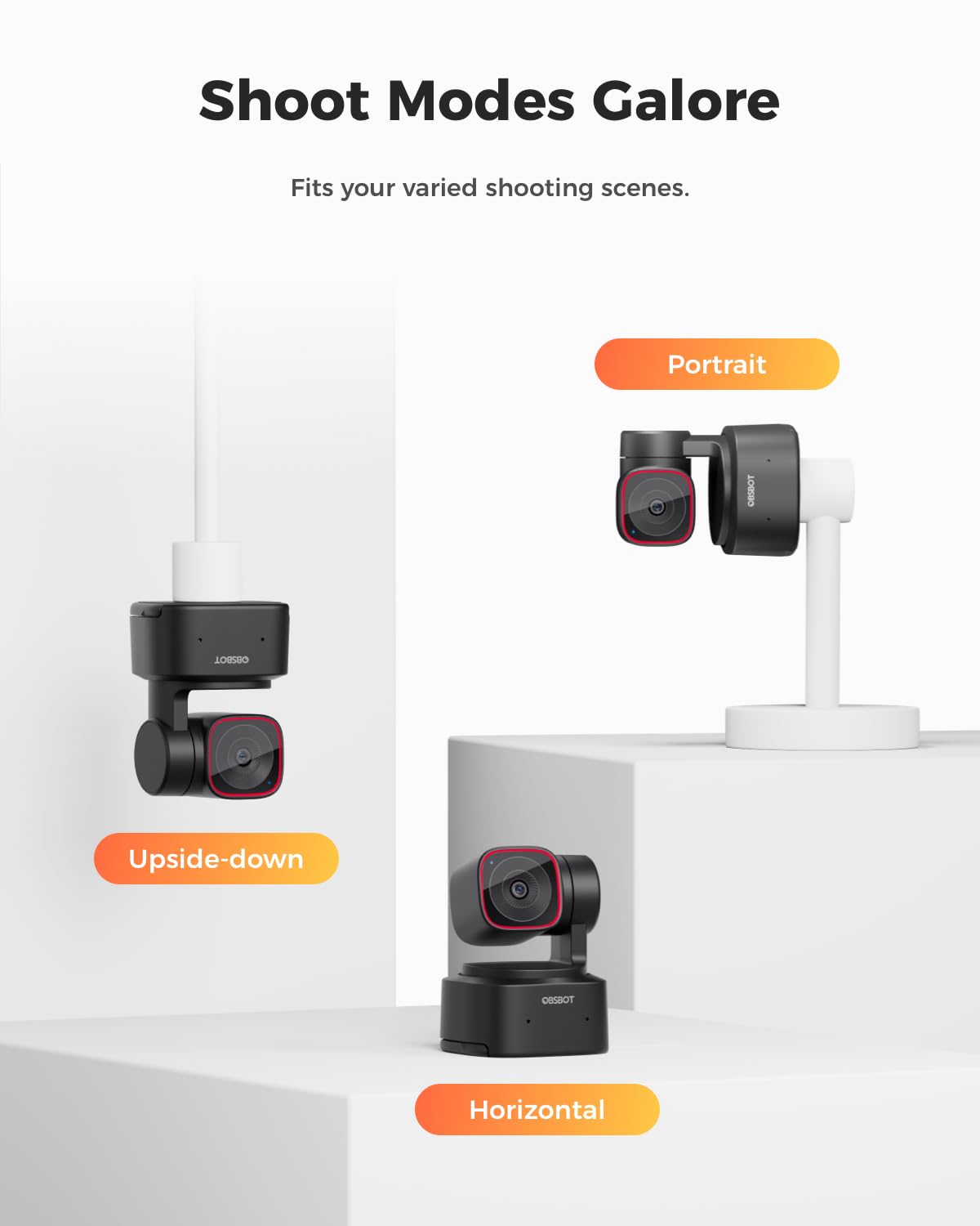 OBSBOT Tiny 2 Lite 4K Webcam – AI Tracking and Gesture Control