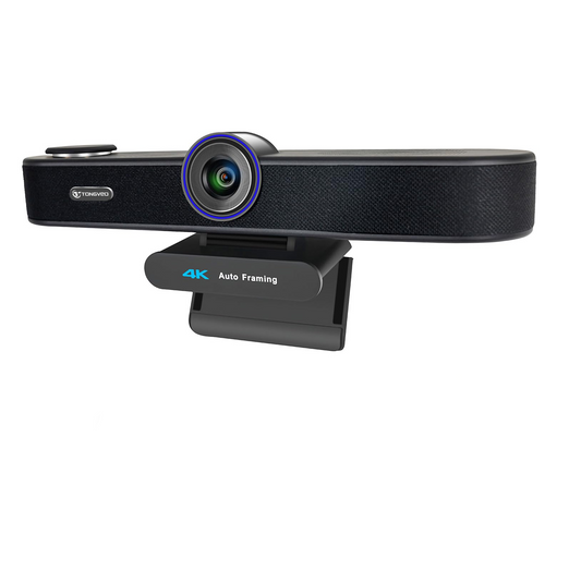 TONGVEO 4K Webcam with AI Auto Framing & 4X Zoom