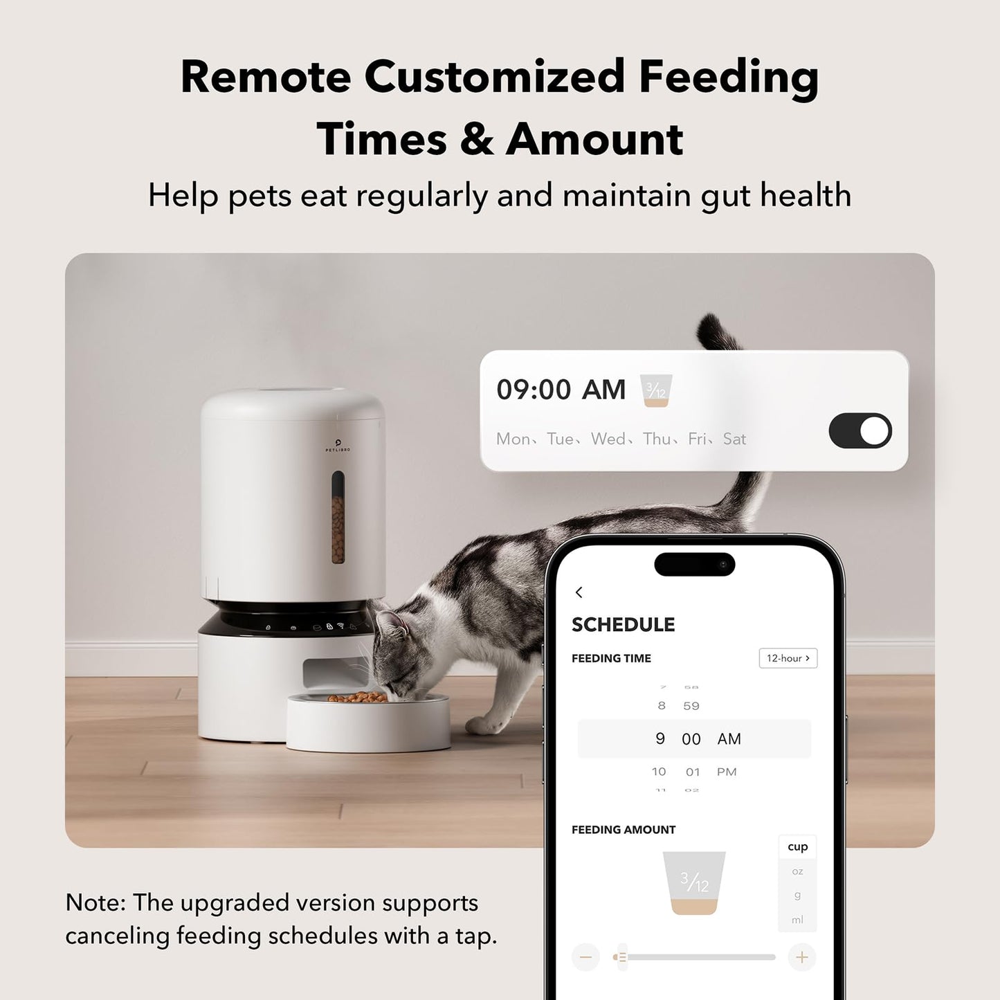 PETLIBRO Automatic Cat Feeder Wi-Fi Control & Meal Call+ Free Shipping