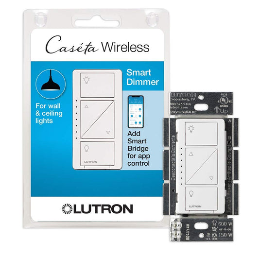 Lutron Caséta Wireless Smart Lighting Switch for All Bulb Types or Fans