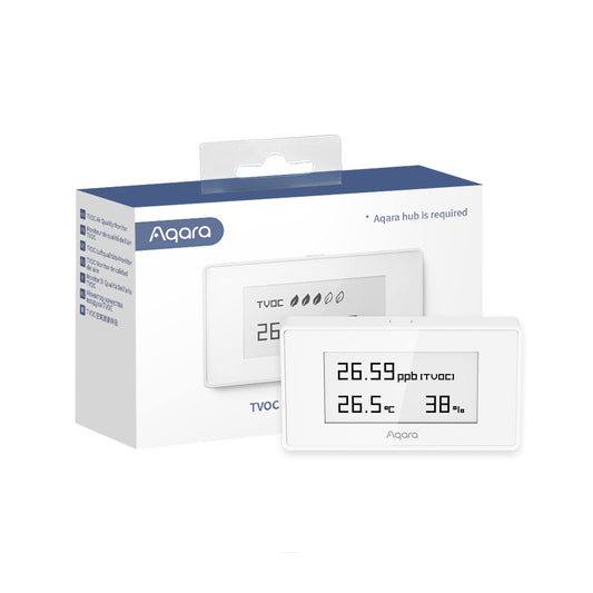 Aqara Indoor Air Quality Monitor – TVOC, Temperature, and Humidity Monitoring