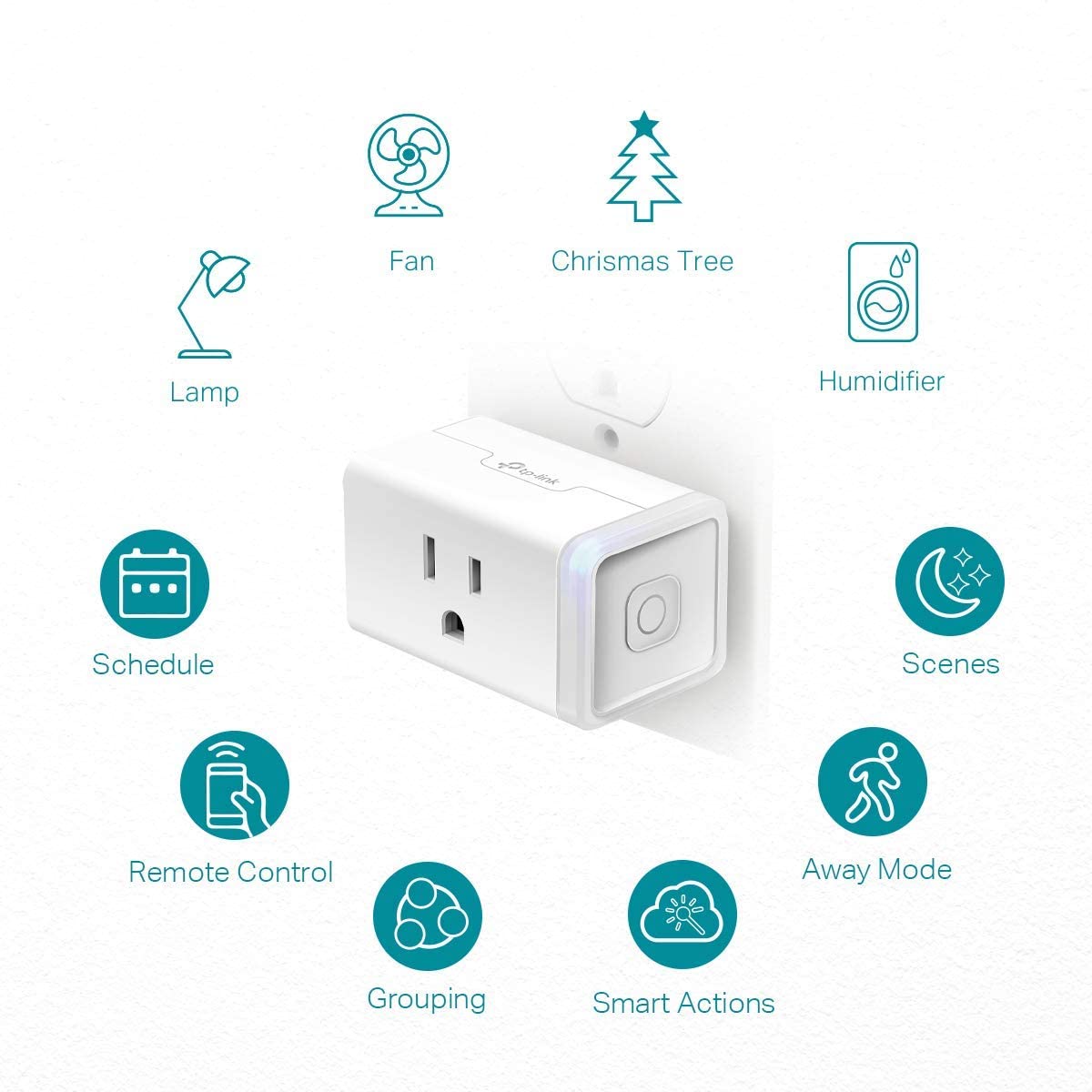 Kasa Smart Plug Mini by TP-Link – 4-Pack Smart Wi-Fi Outlet