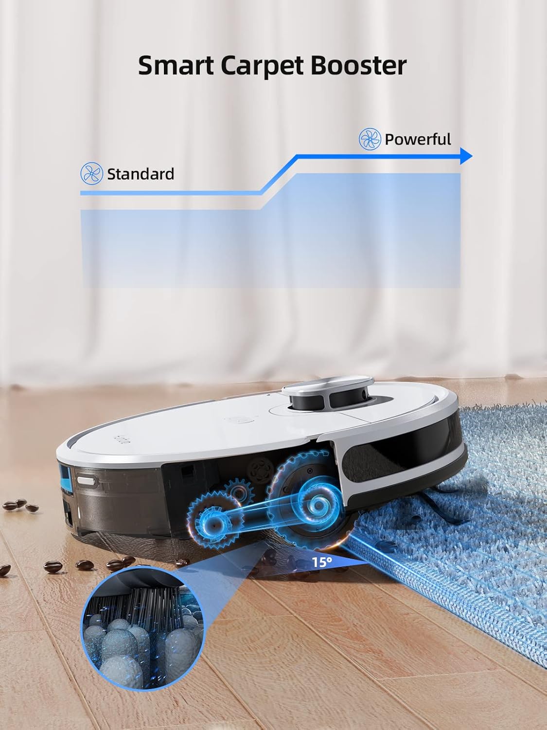 HONITURE Q6 SE Robot Vacuum and Mop – 60-Day Hands-Free, 3500Pa Suction