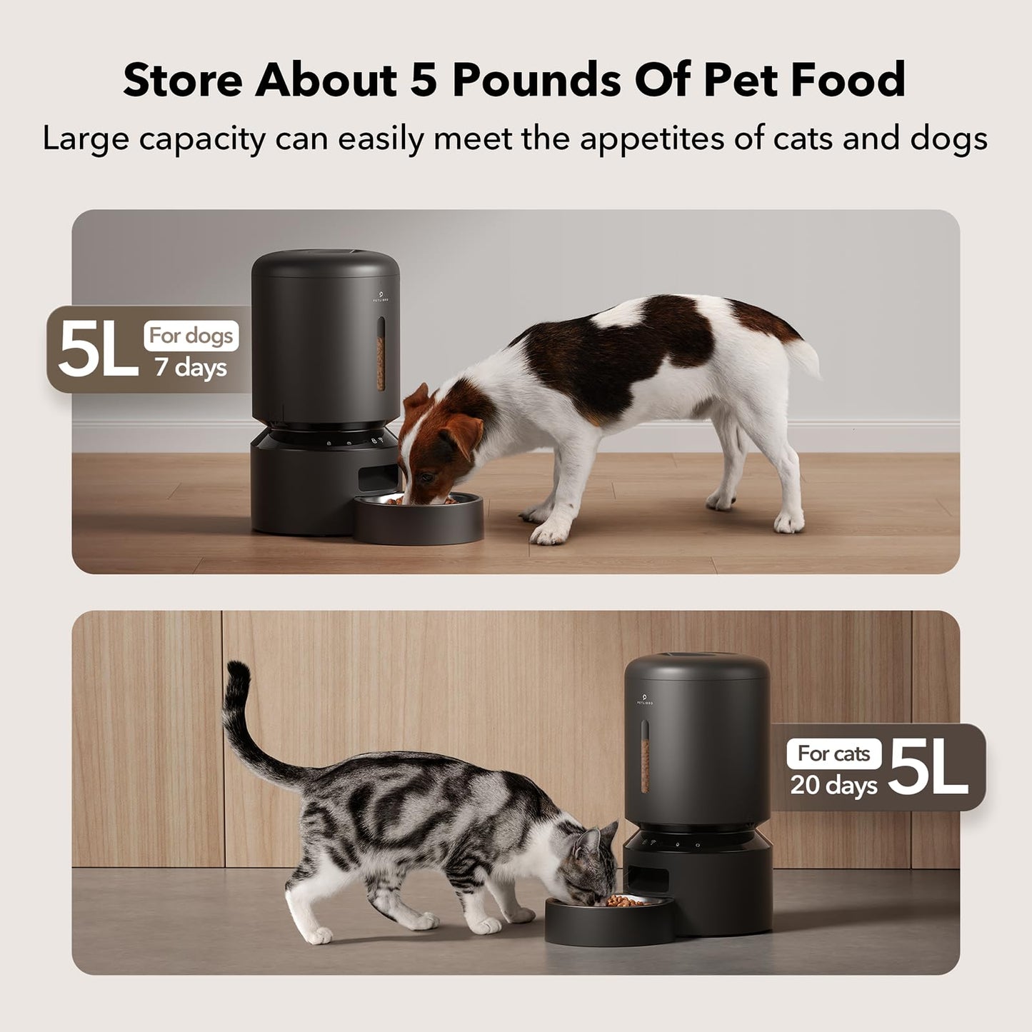 PETLIBRO Automatic Cat Feeder Wi-Fi Control & Meal Call+ Free Shipping