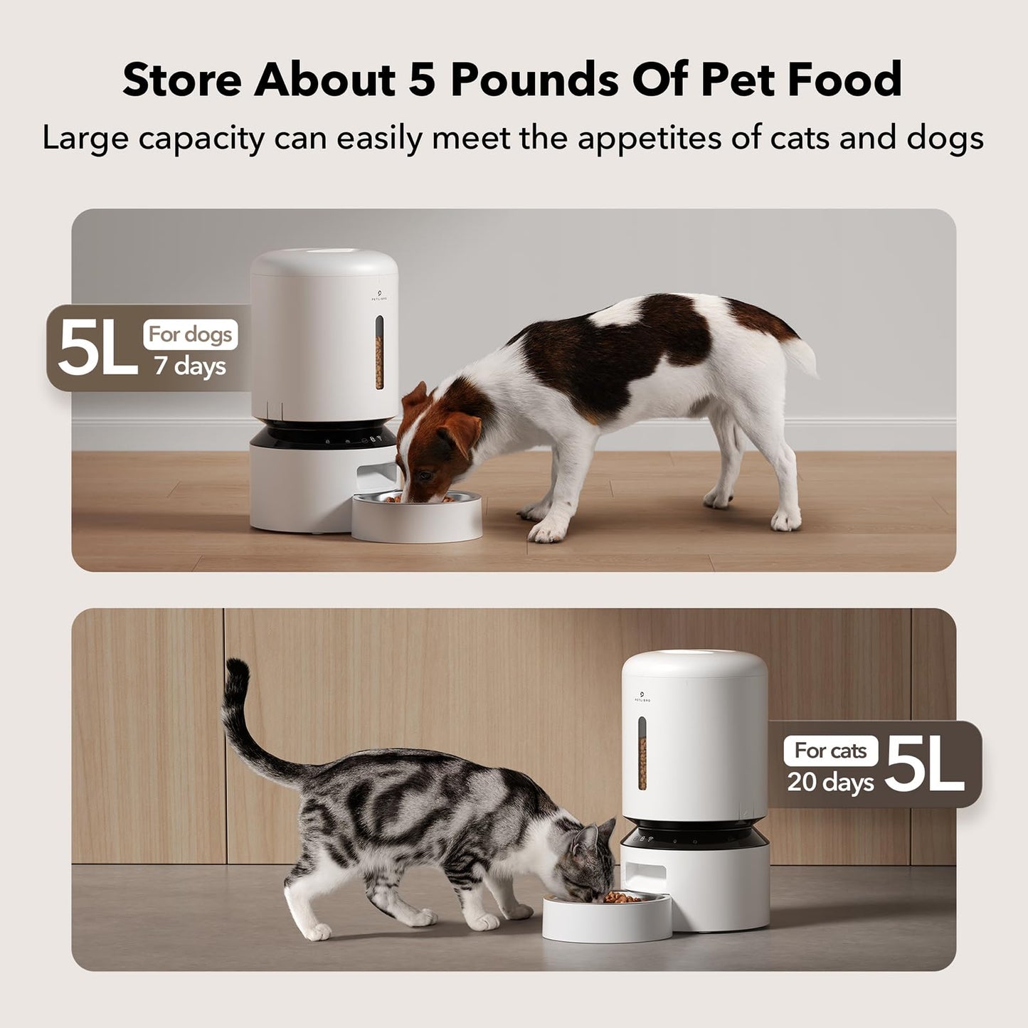 PETLIBRO Automatic Cat Feeder Wi-Fi Control & Meal Call+ Free Shipping