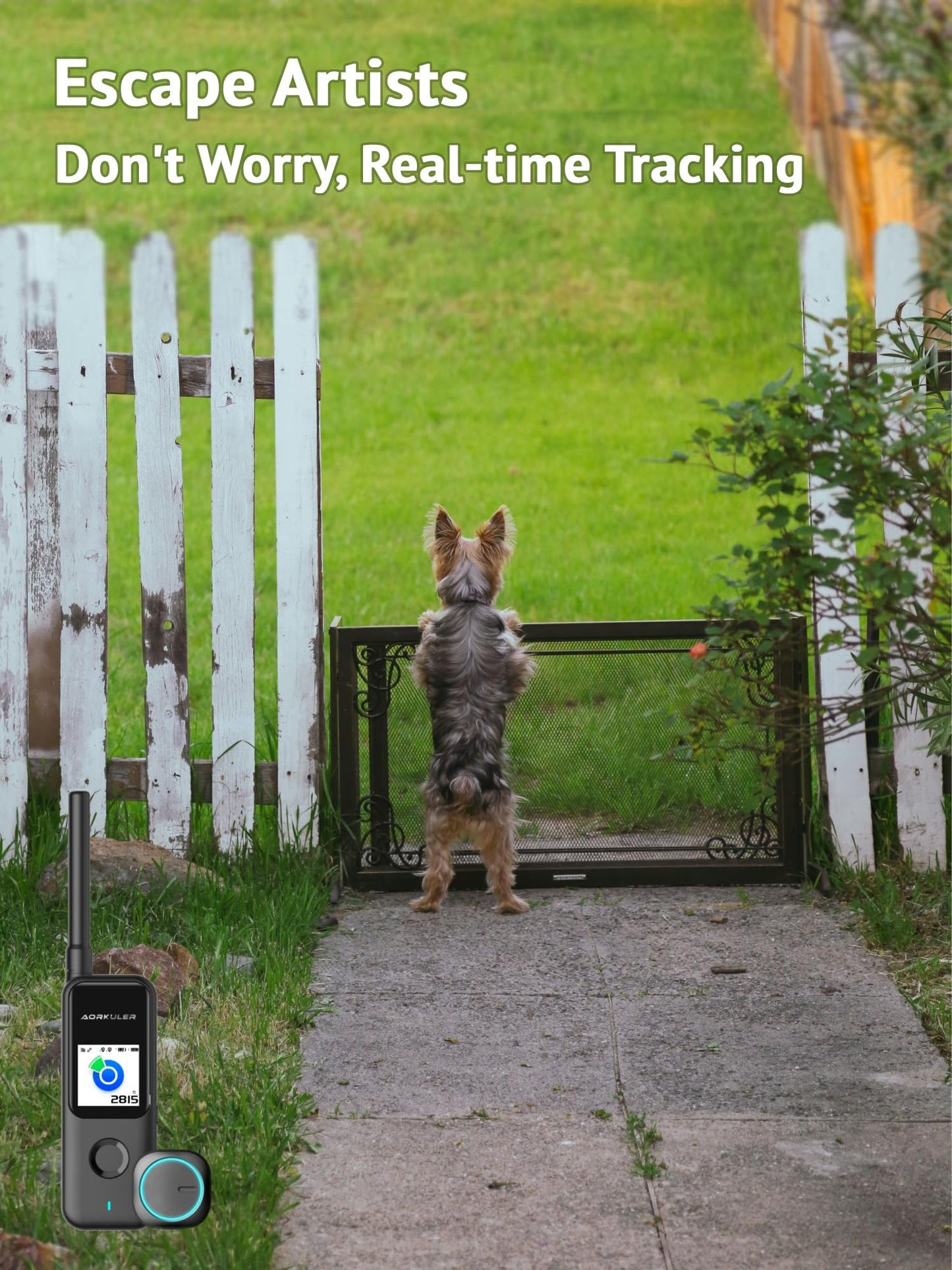 Aorkuler GPS Dog Tracker – No Monthly Fees, Real-Time Tracking