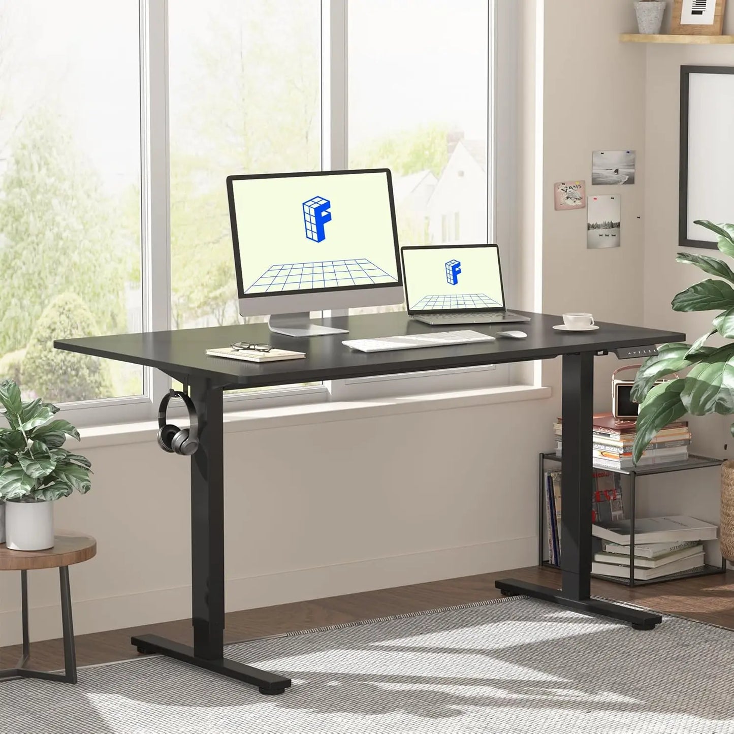 Standing Desk 48 x 30 Inches Height Adjustable – Electric Sit-Stand Solution